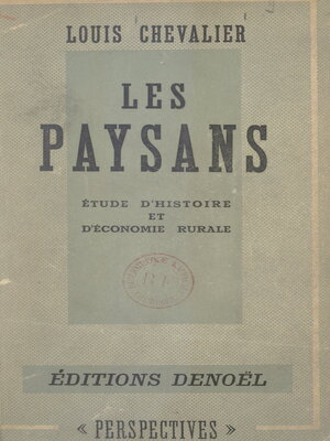cover image of Les paysans